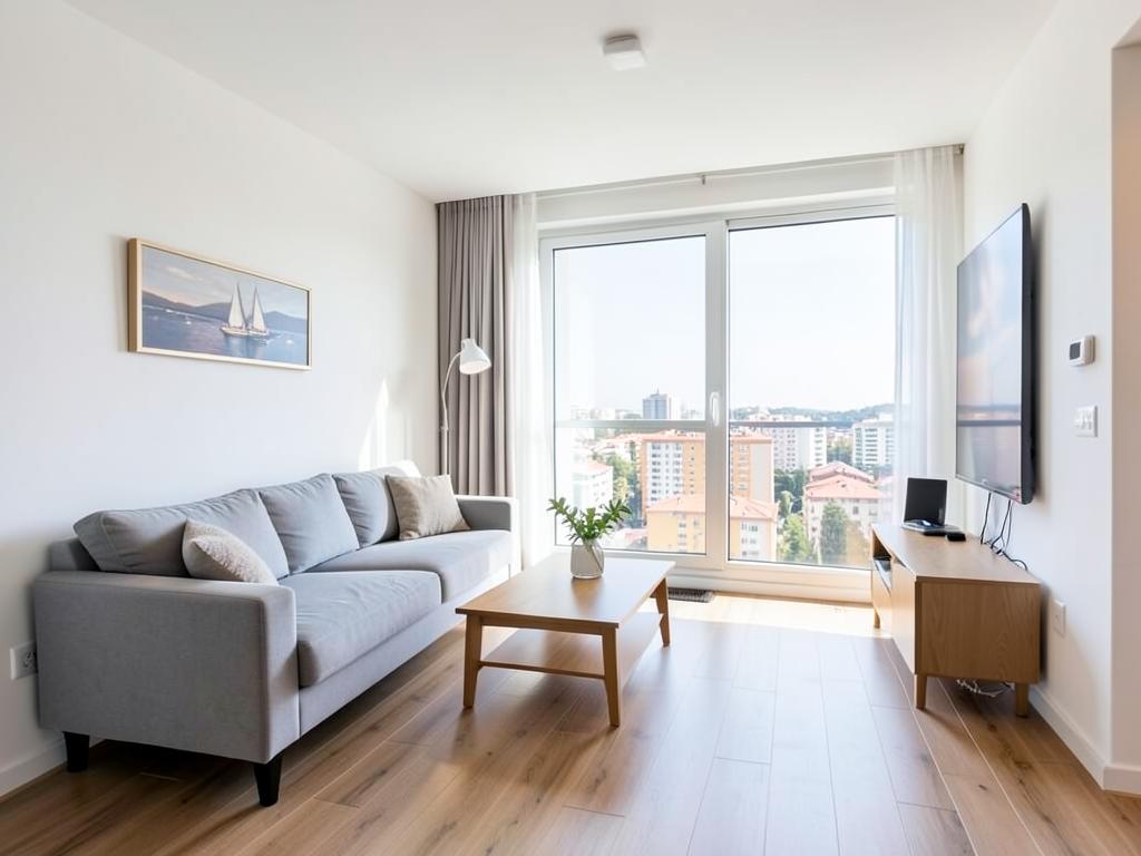Bright 2+1 apartment in Blloku
